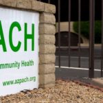 Photo of the PACH sign outside the clinic